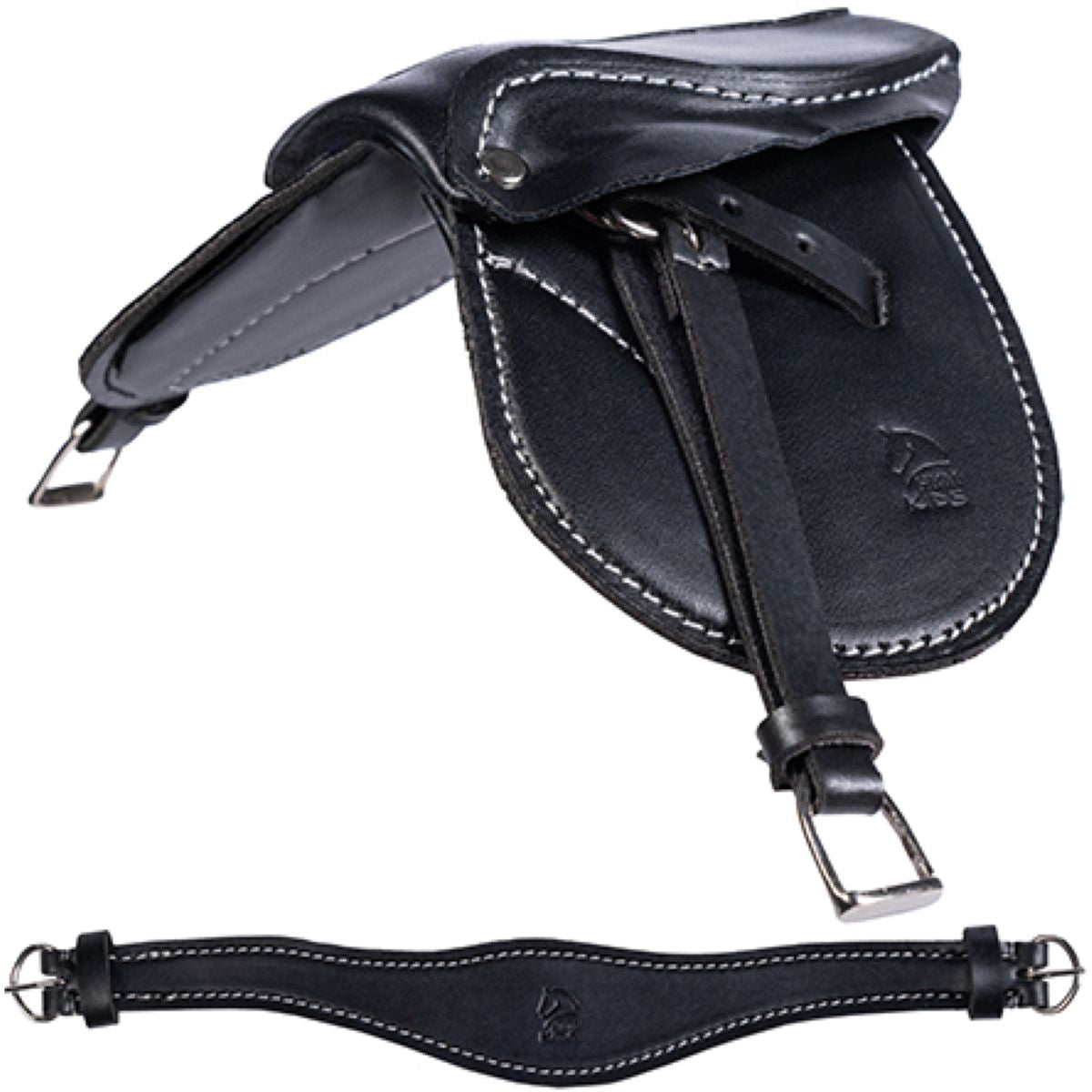 HKM Cuddle Pony Sattelset Schwarz