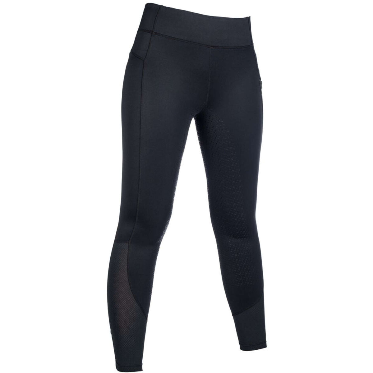 HKM Reitleggings Harbour Island Full Grip Schwarz