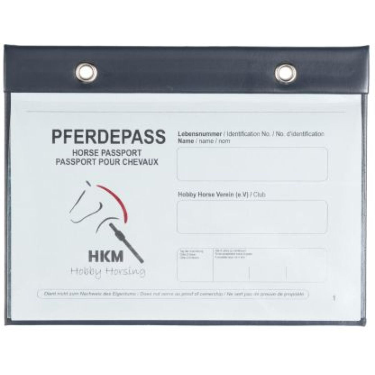 HKM Passporthalter Hobby Horsing Dunkelblau