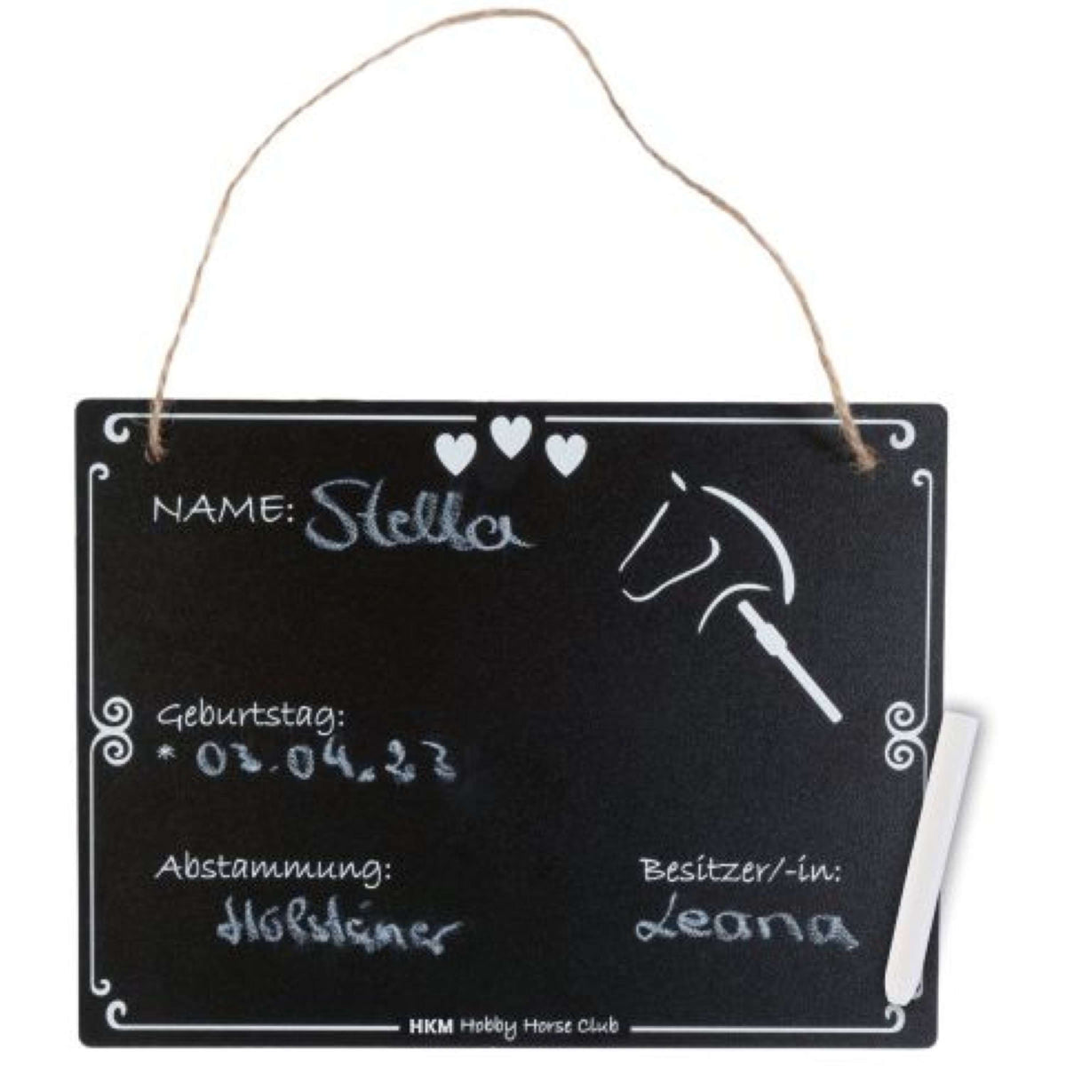 HKM Boxenschild Hobby Horsing Schwarz