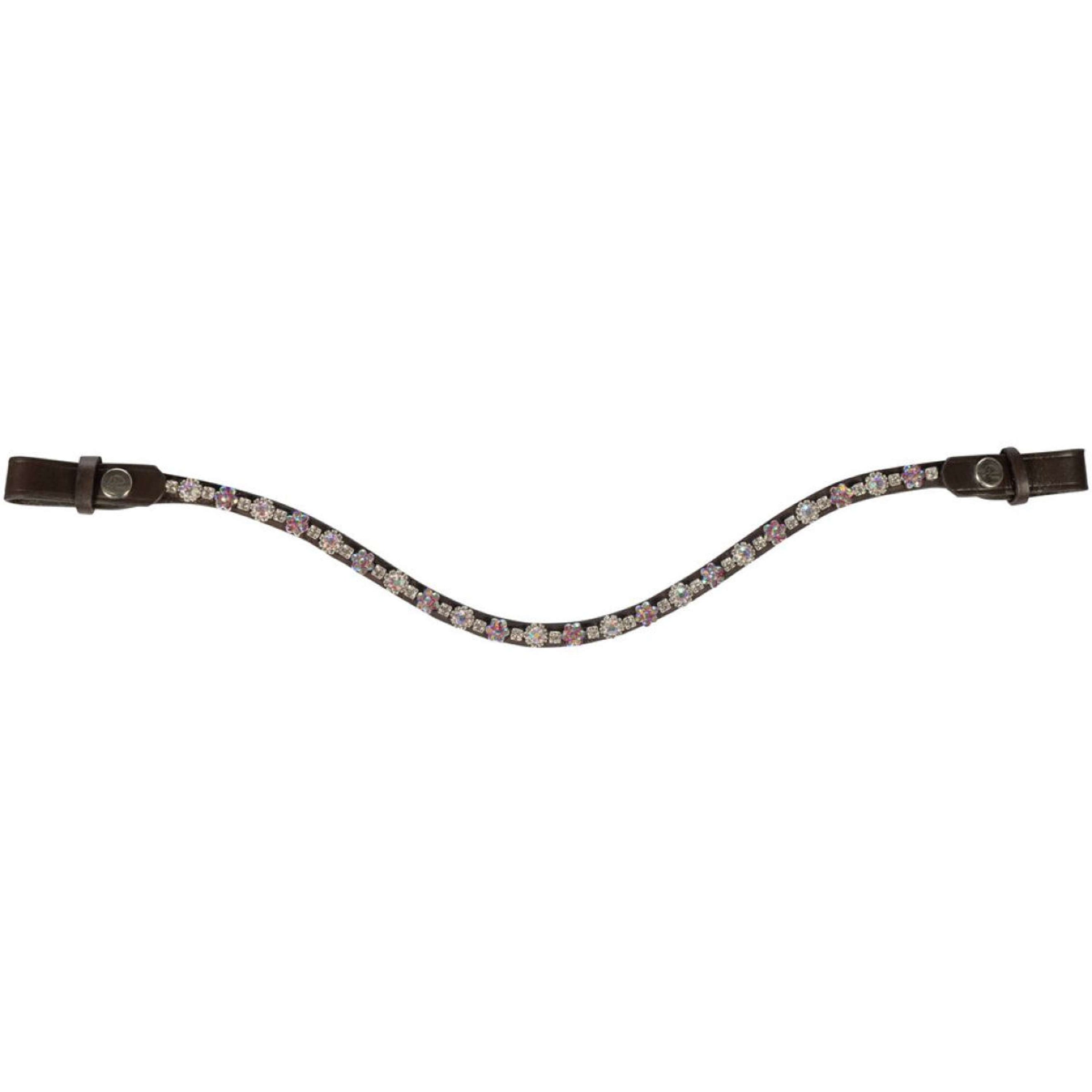 HKM Stirnriemen Daisy Braun/Dunkelrosa HKM Stirnriemen Daisy Braun/Dunkelrosa