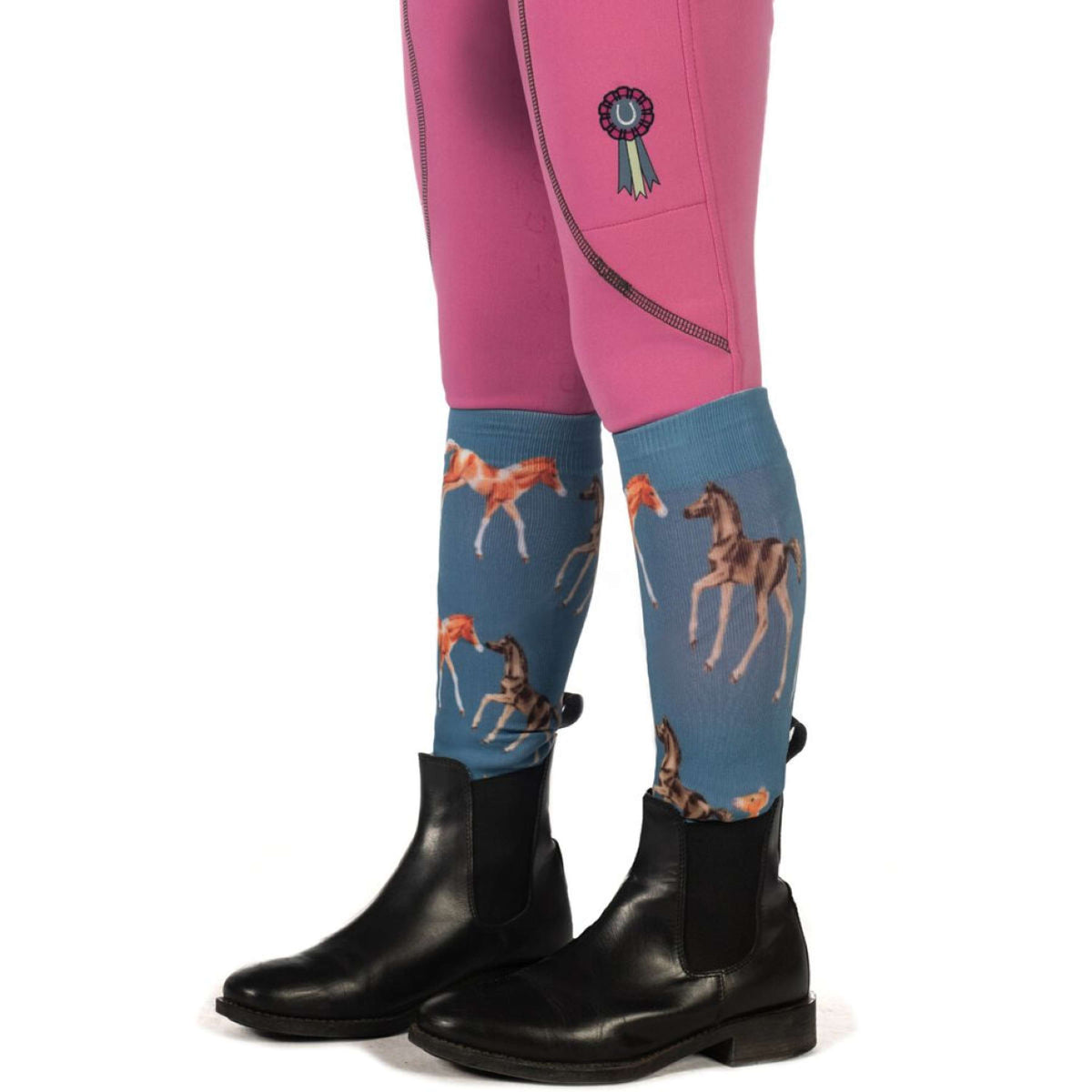 HKM Reitsocken Pony Club Rauchblau