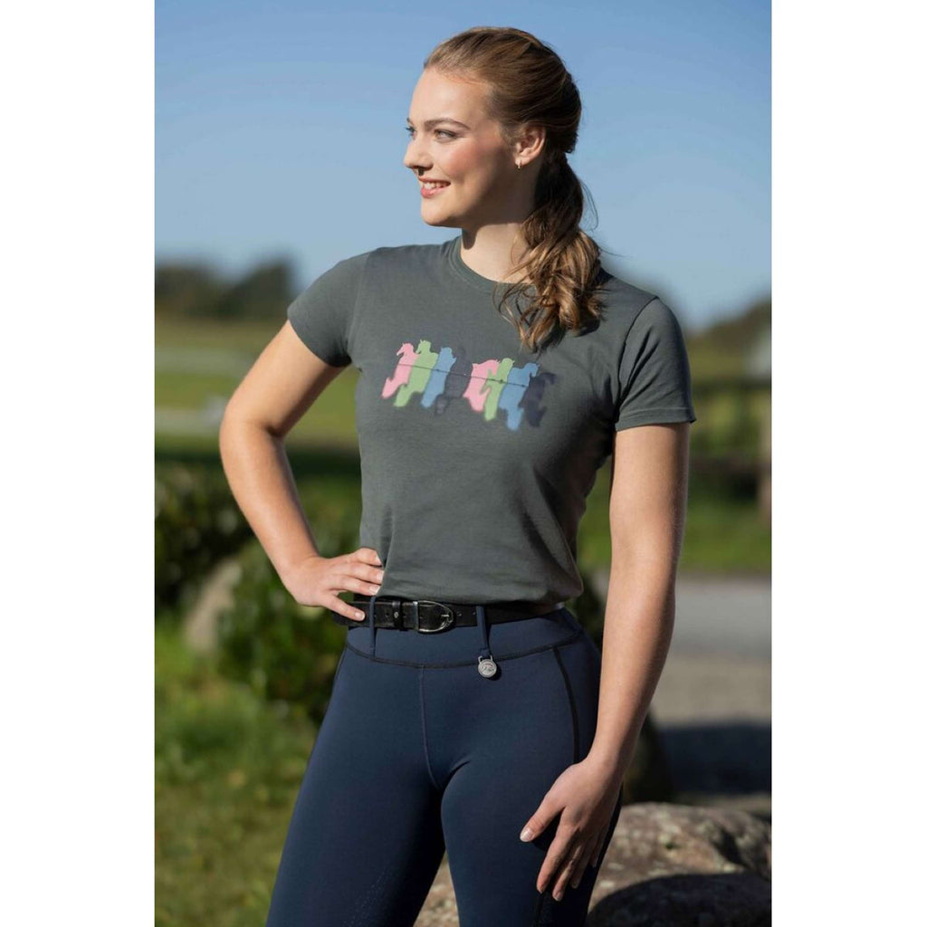 HKM T-Shirt Mirror Graugrün