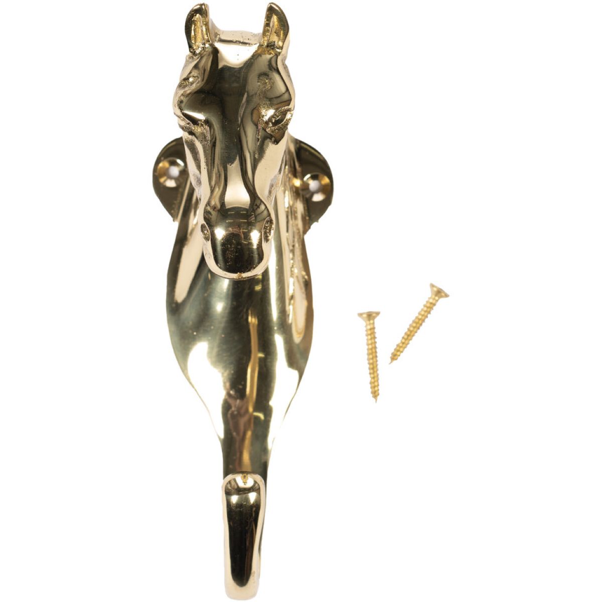 HKM Trensenhalter Pferdekopf Messing