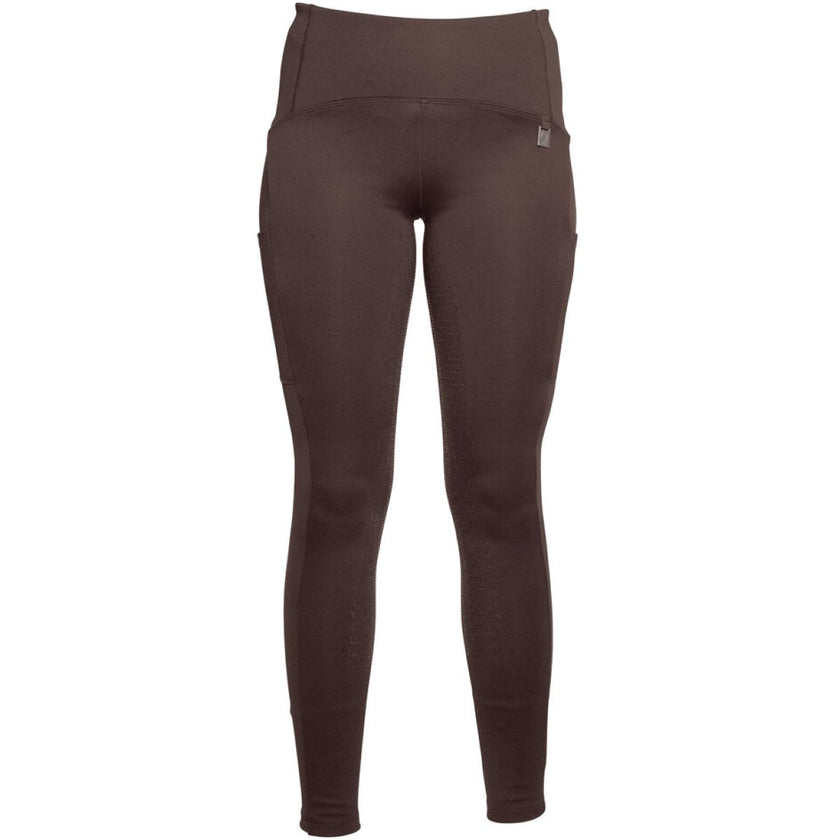 HKM Reitleggings Arezzo Full Grip Dunkelbraun