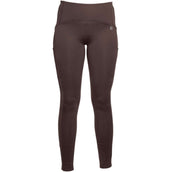 HKM Reitleggings Arezzo Full Grip Dunkelbraun