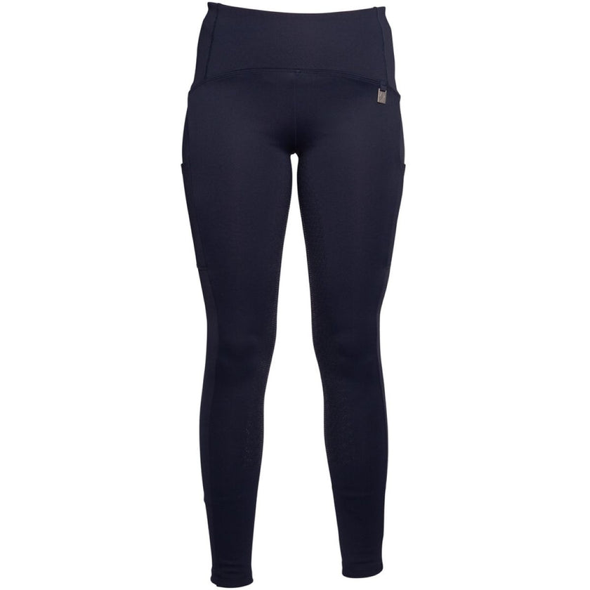 HKM Reitleggings Arezzo Full Grip Dunkelblau