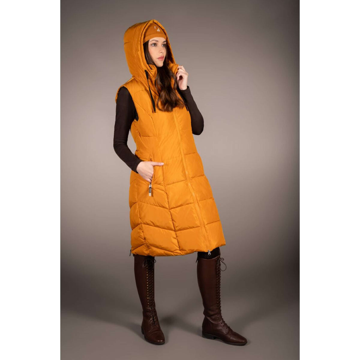 HKM Weste Arezzo Senffarben