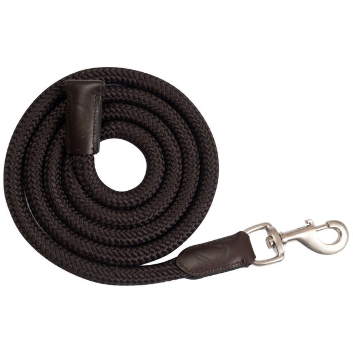 HKM Führstrick Arezzo mit Karabinerhaken Dunkelbraun