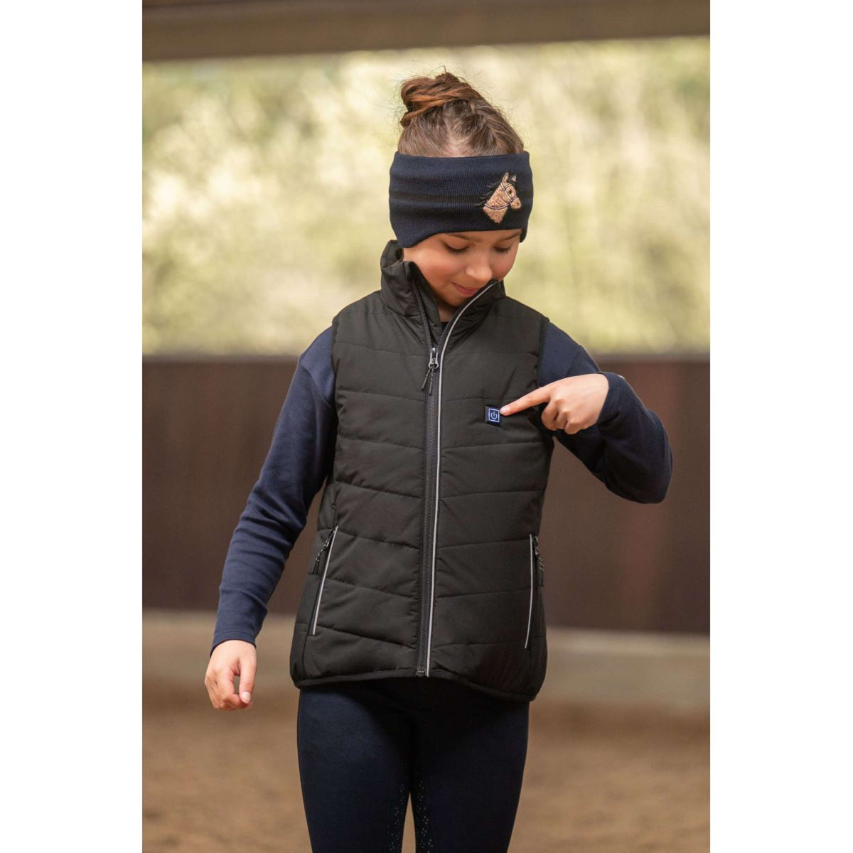 HKM Weste Cuddle Erwärmt Schwarz