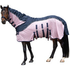 HKM Fliegendecke Comfort Rain Dunkelblau/Rosa