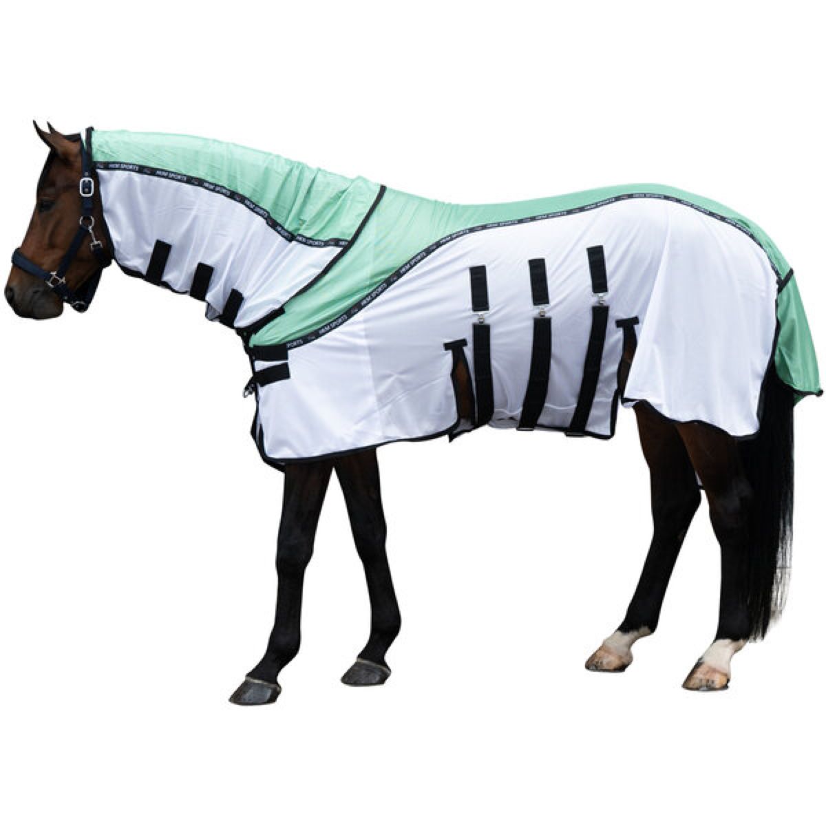 HKM Fliegendecke Light Grün/Weiß