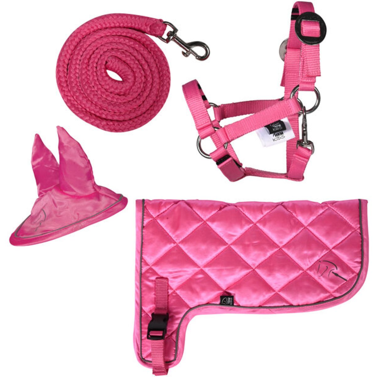 HKM Hobby Horsing Neon-Set Rosa
