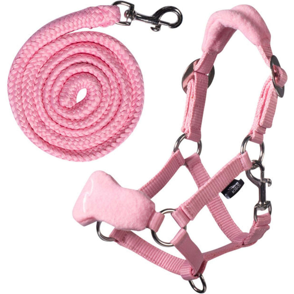 HKM Hobby Horsing Fleece Halfter Rosa