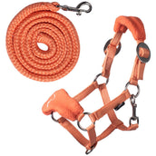 HKM Fleece Halfter Hobby Horsing Orange