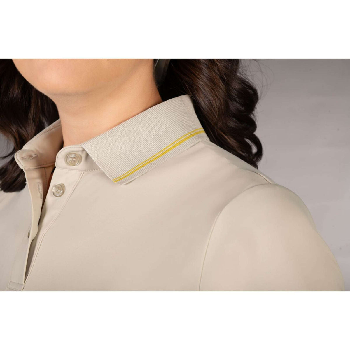 Lauria Garrelli Poloshirt Limone Grau/Beige