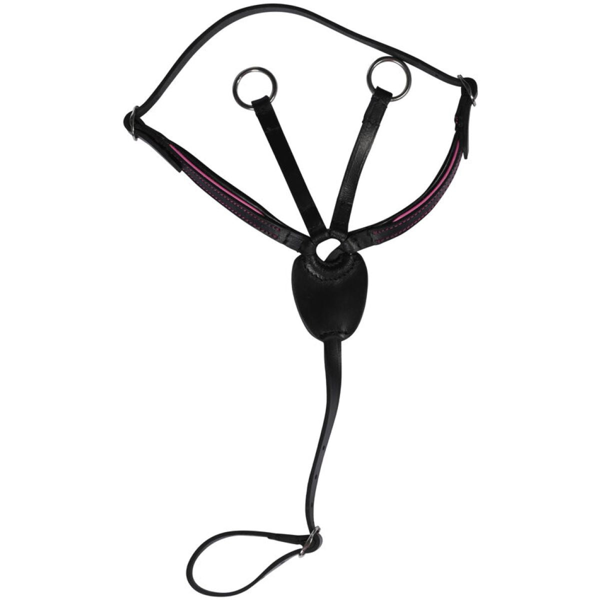 HKM Martingal Hobby Horsing Schwarz/Rosa