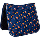 HKM Schabracke Splash Dressur Dunkelblau/Orange