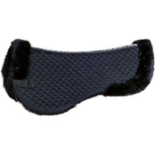 HKM Sattelunterleger Synthetik Lammfell Schwarz