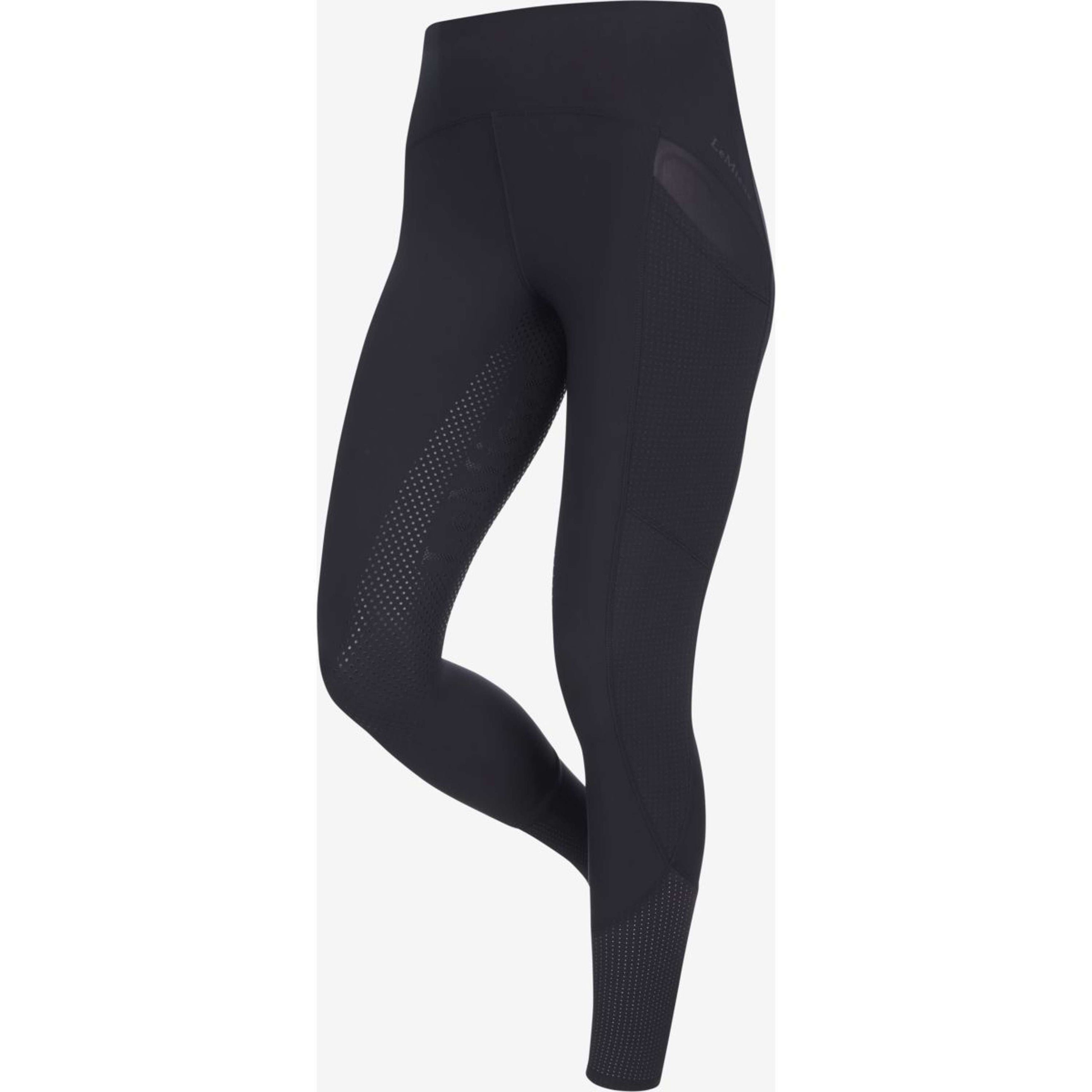 LeMieux Reitleggings Airflow Full Grip Schwarz