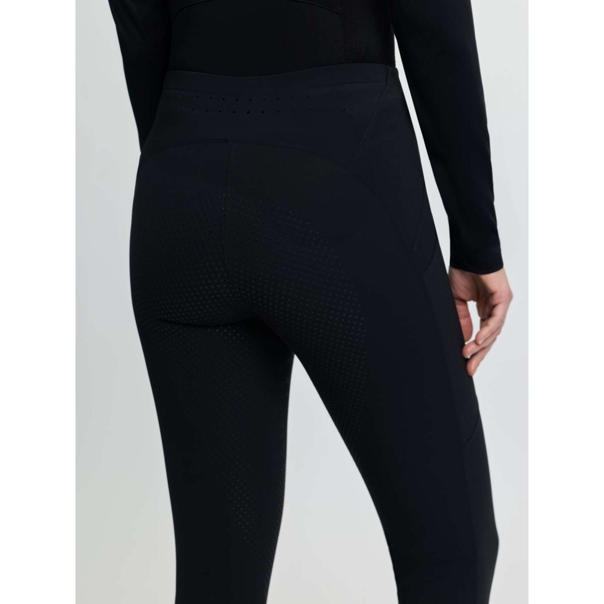 LeMieux Reitleggings Airflow Full Grip Schwarz