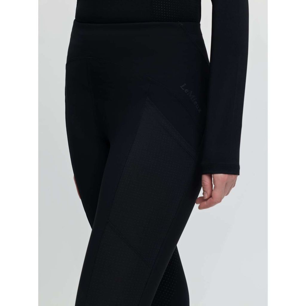 LeMieux Reitleggings Airflow Full Grip Schwarz