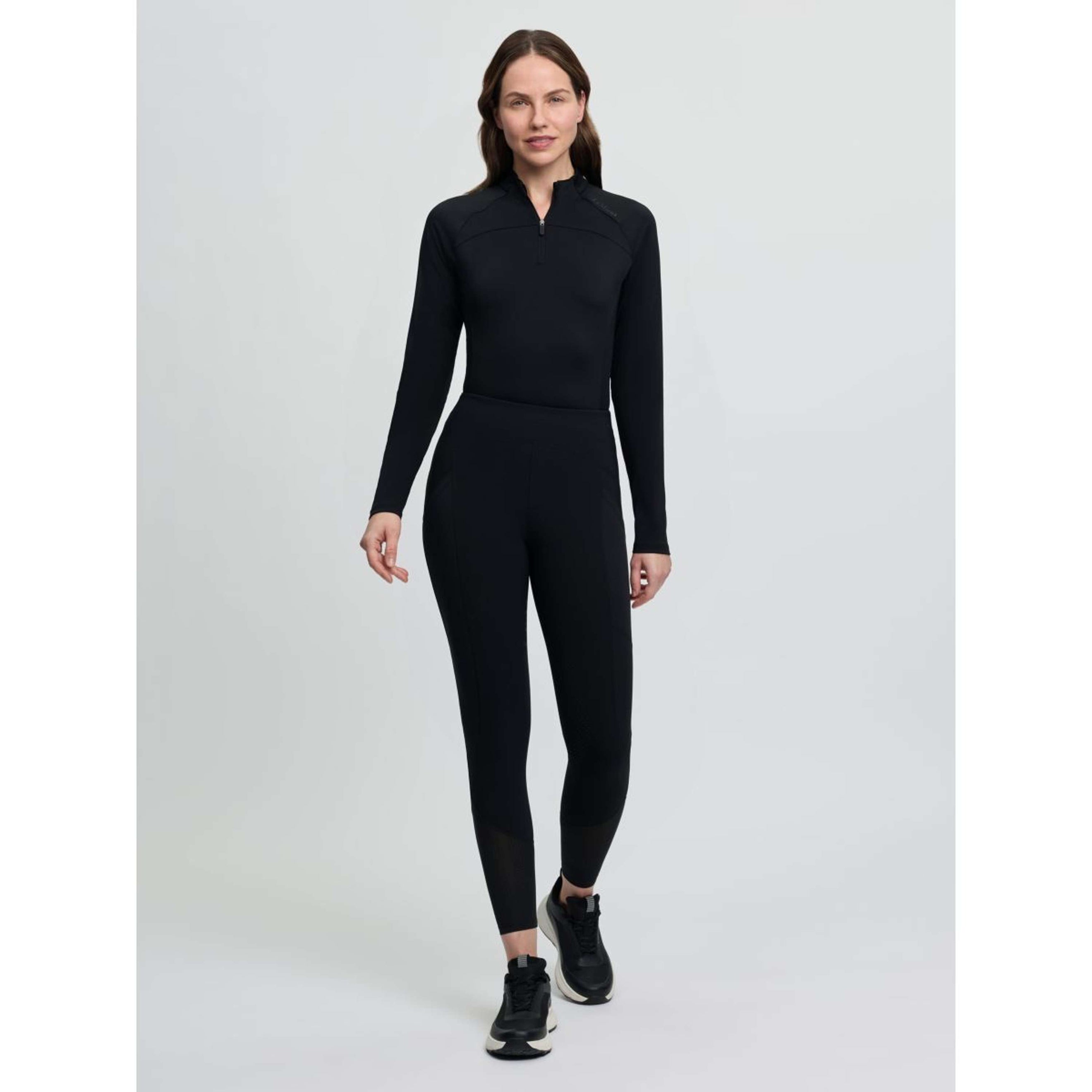 LeMieux Reitleggings Airflow Full Grip Schwarz