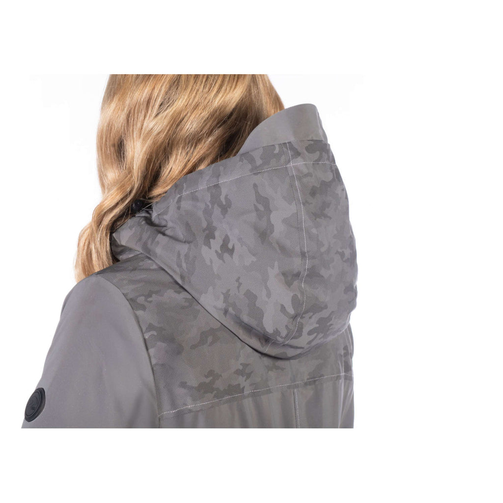 HKM Lange Regenjacke Washington Grau/Silber