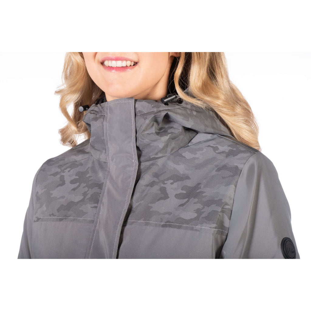 HKM Lange Regenjacke Washington Grau/Silber