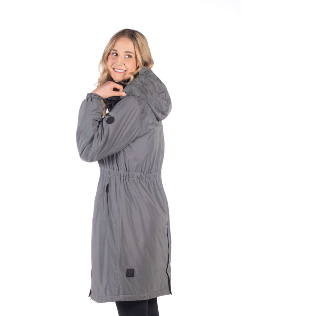 HKM Lange Regenjacke Washington Grau/Silber