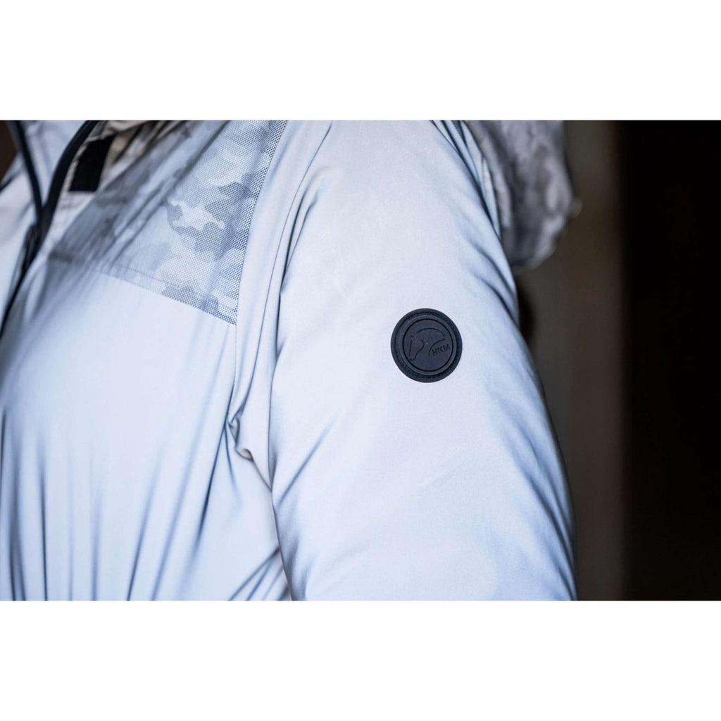 HKM Lange Regenjacke Washington Grau/Silber