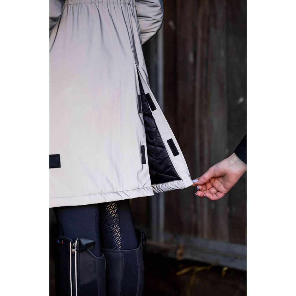HKM Lange Regenjacke Washington Grau/Silber
