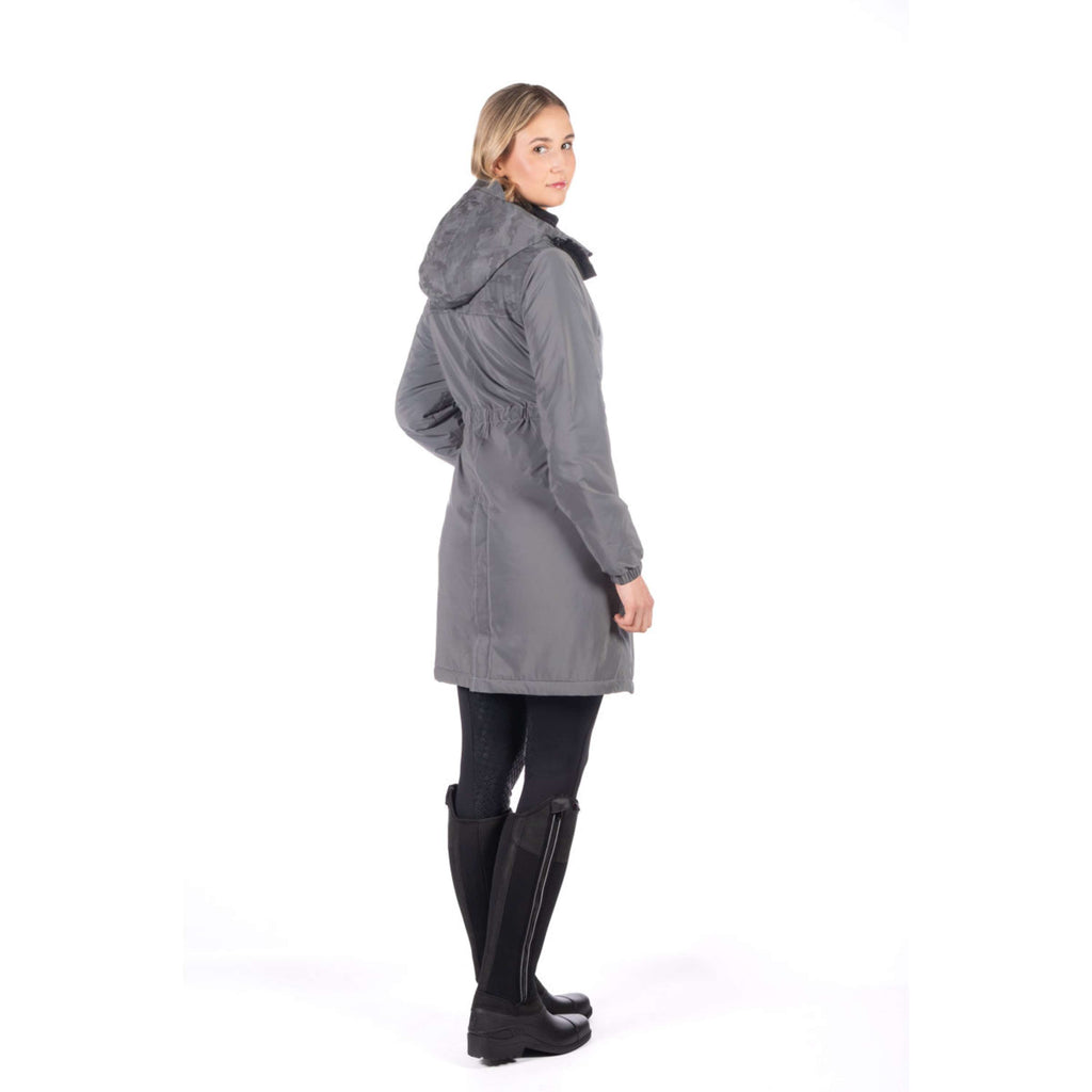 HKM Lange Regenjacke Washington Grau/Silber