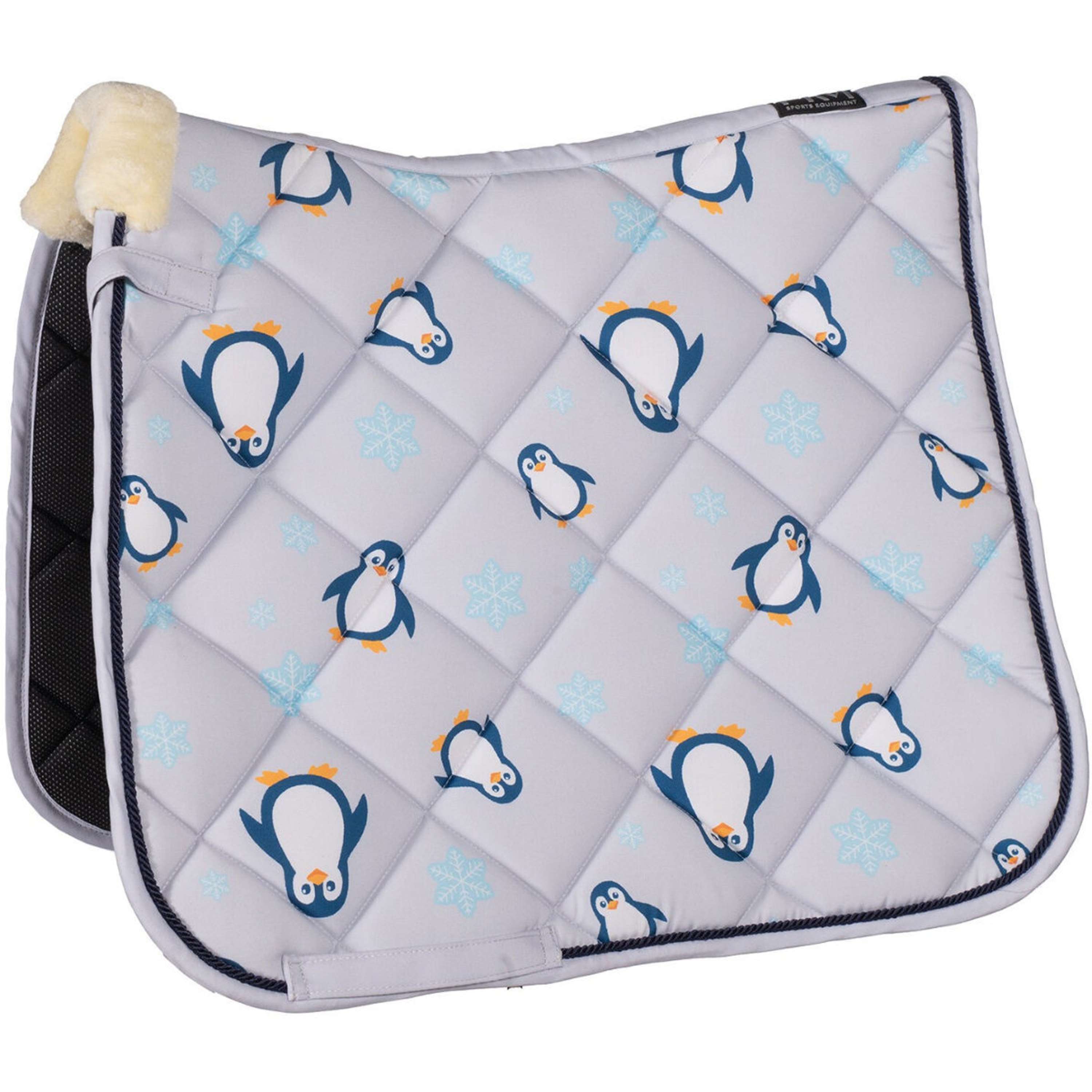 HKM Schabracke Pinguïn Dressur Grau/Blau