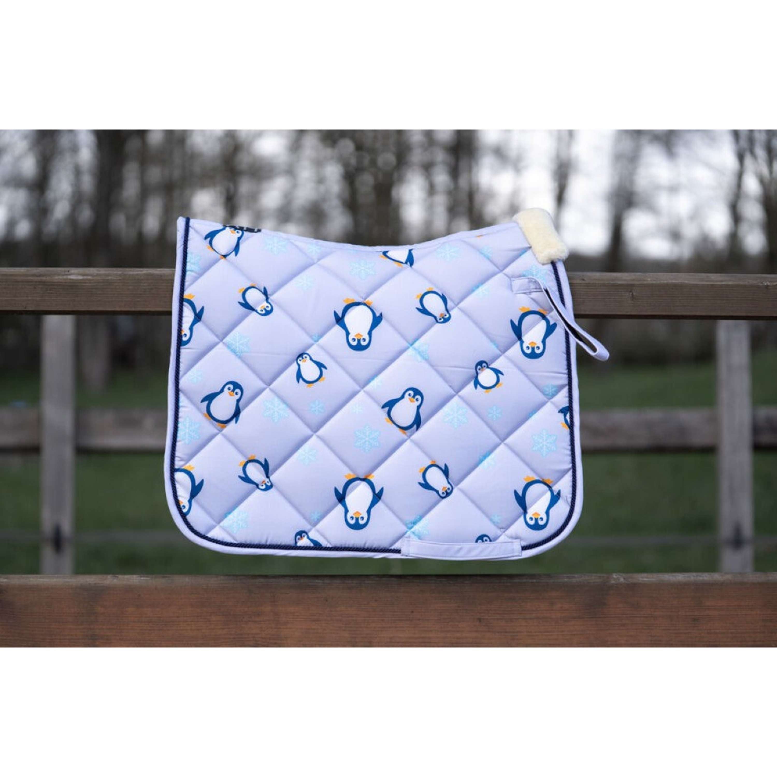 HKM Schabracke Pinguïn Dressur Grau/Blau