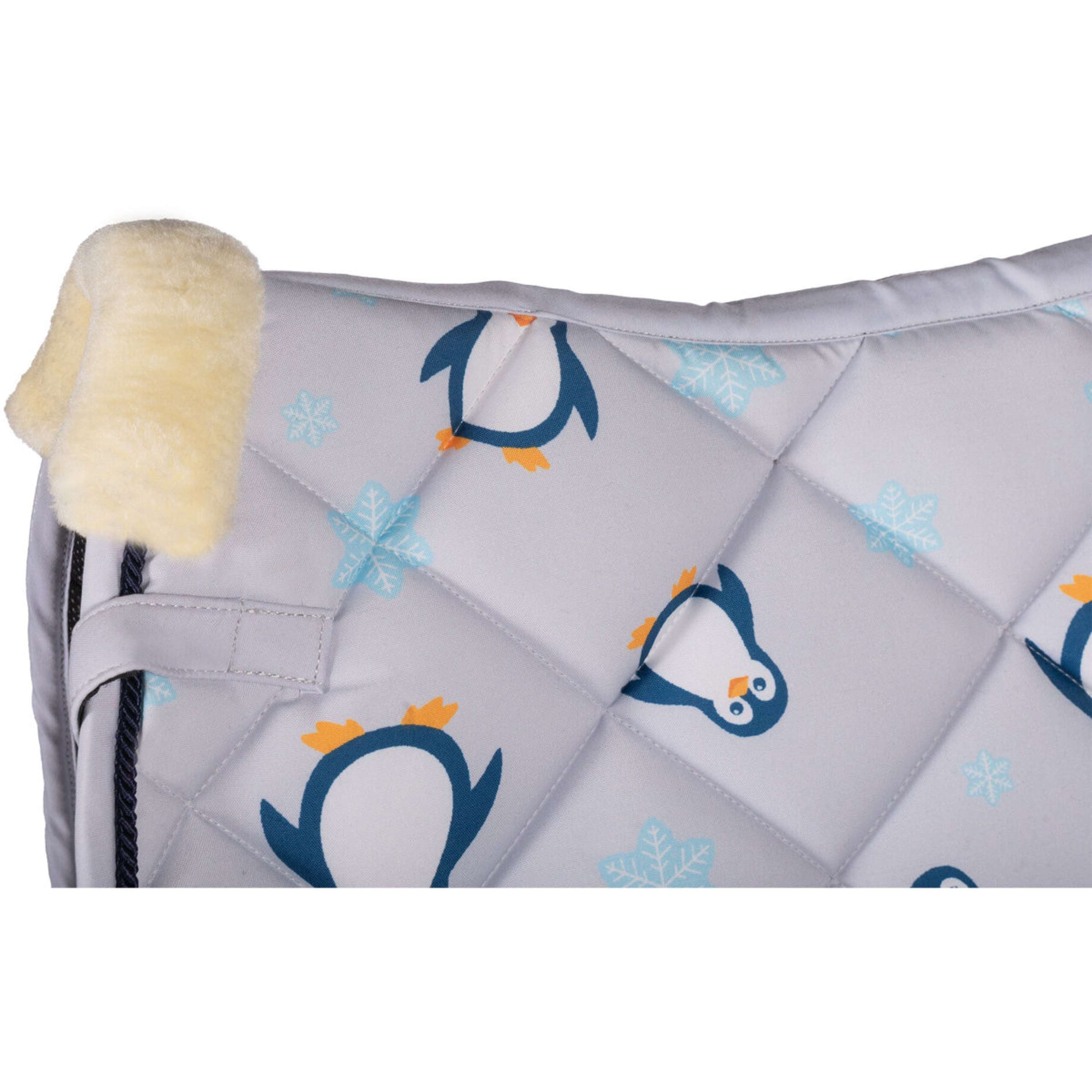 HKM Schabracke Pinguïn Dressur Grau/Blau
