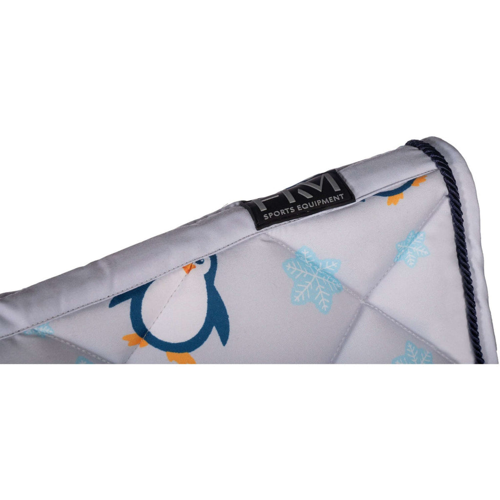 HKM Schabracke Pinguïn Dressur Grau/Blau