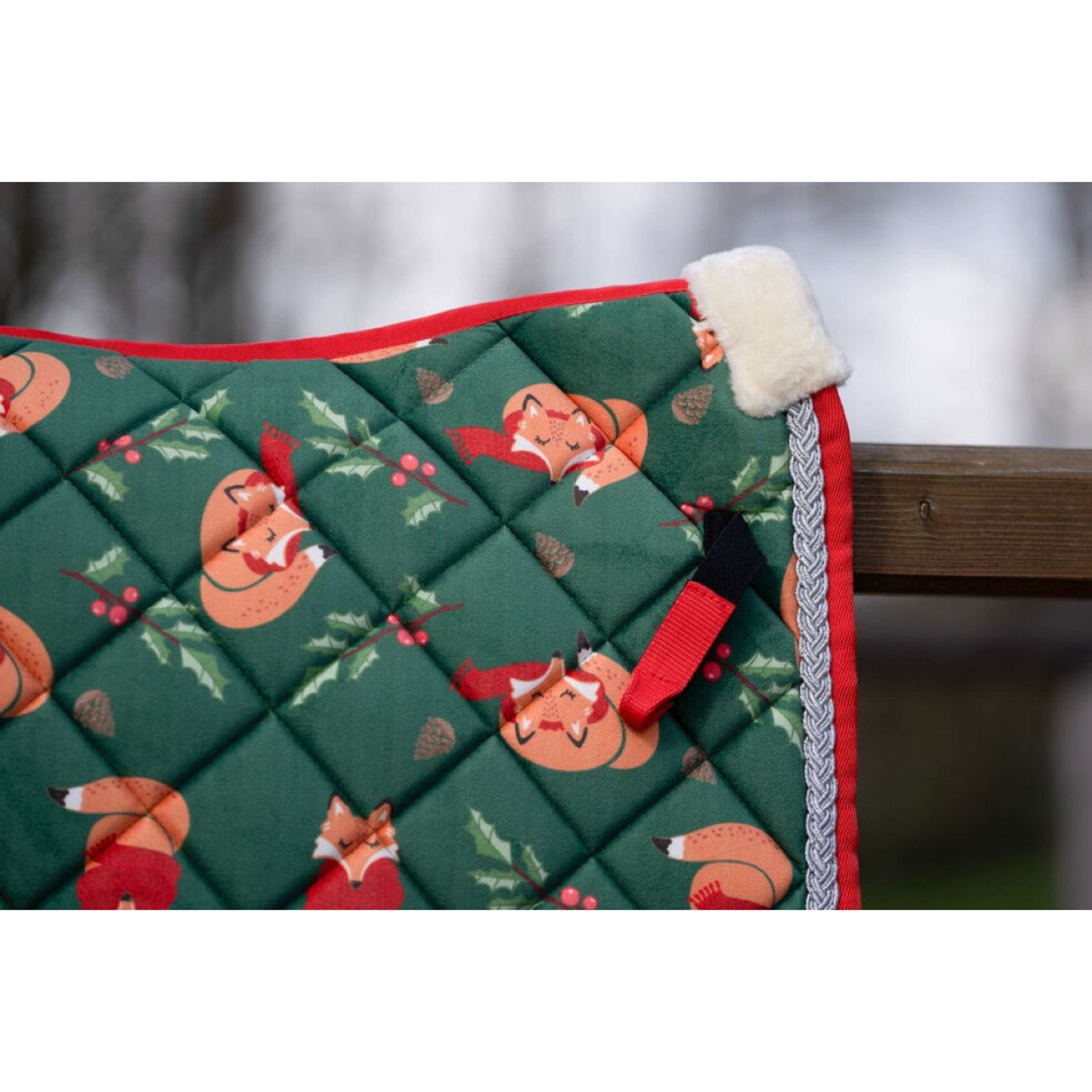 HKM Schabracke X-Mas Dressur Dunkelgrün