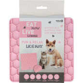 Eat Slow Live Longer Lick Mat Relax Rosa