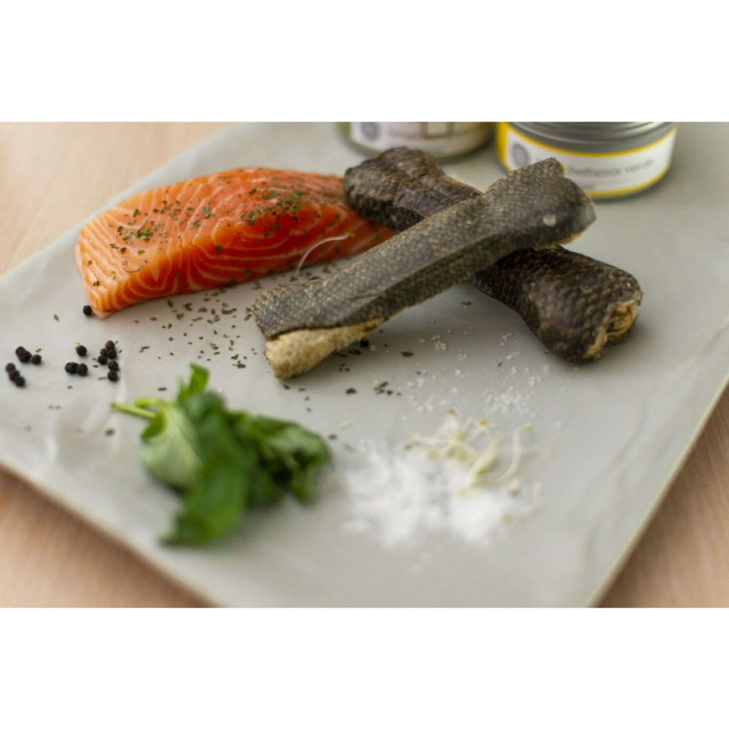 Braaaf Fisch Snack Gepresste Knochen Lachshaut