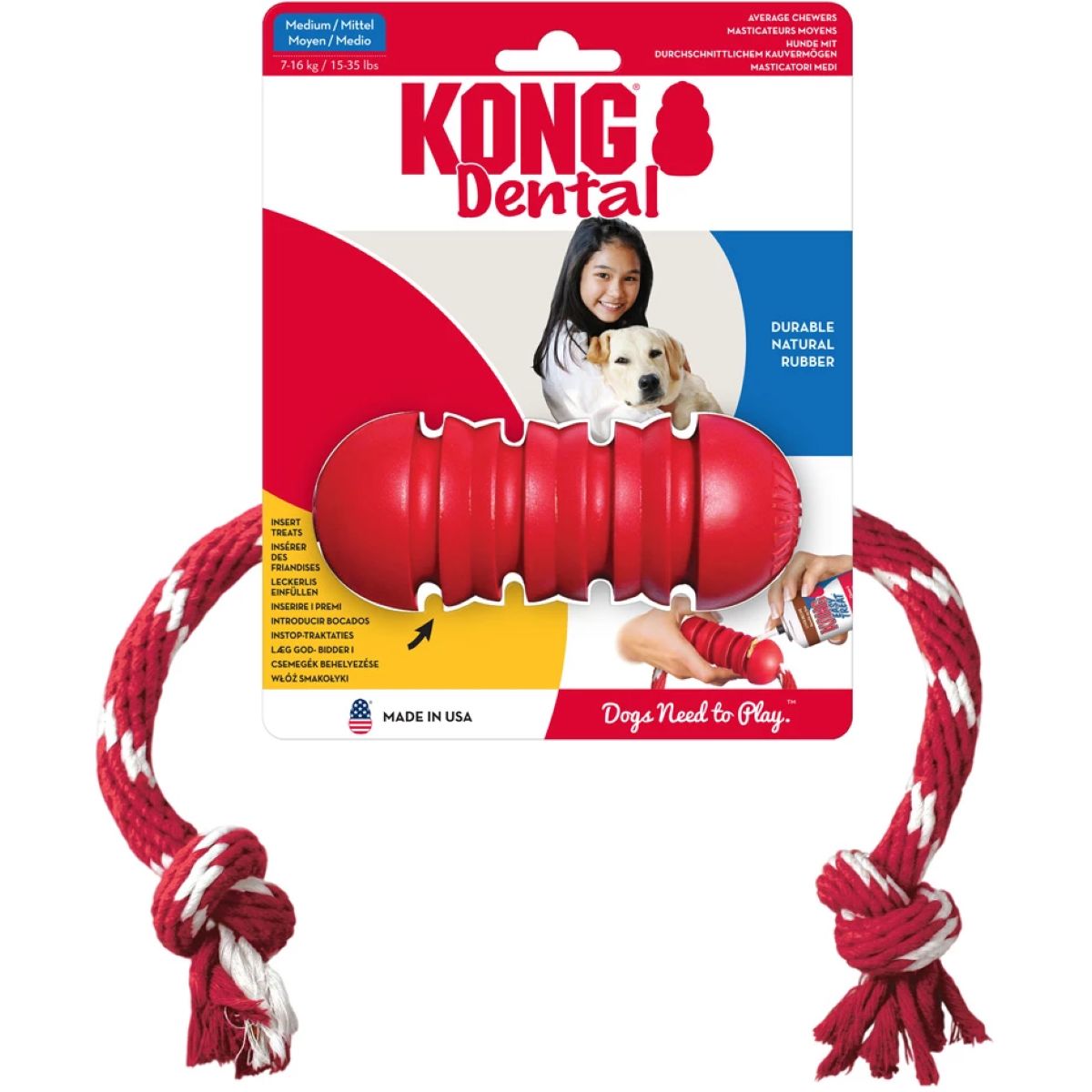 KONG Kauspielzeug Dental Rope