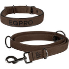 EQPRO Halsband und Leine Softshell Schokolade