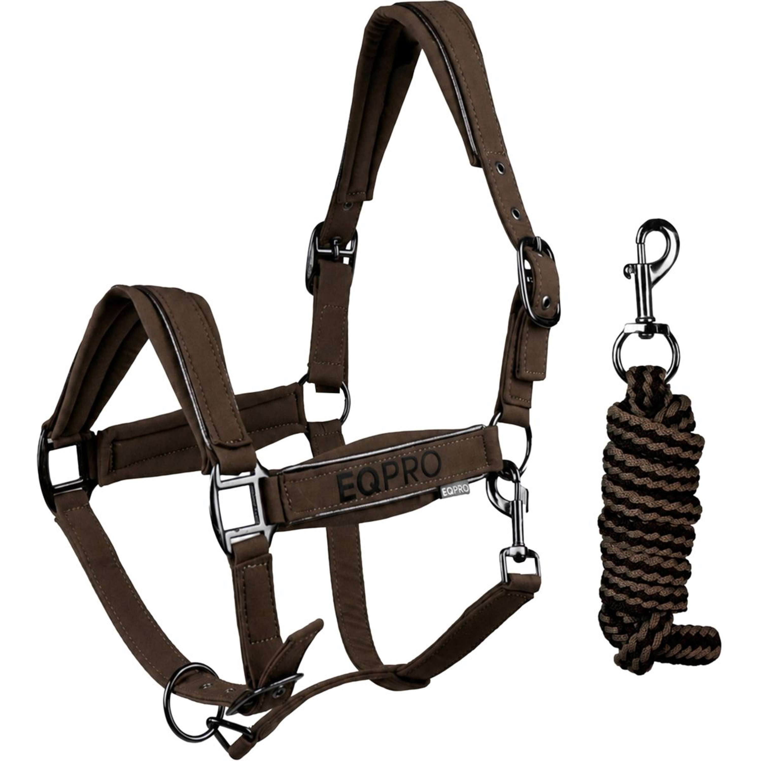 EQPRO Halfterset Softshell Schokolade