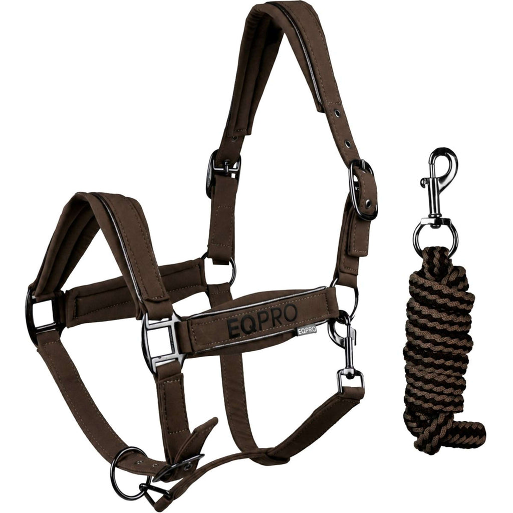EQPRO Halfterset Softshell Schokolade