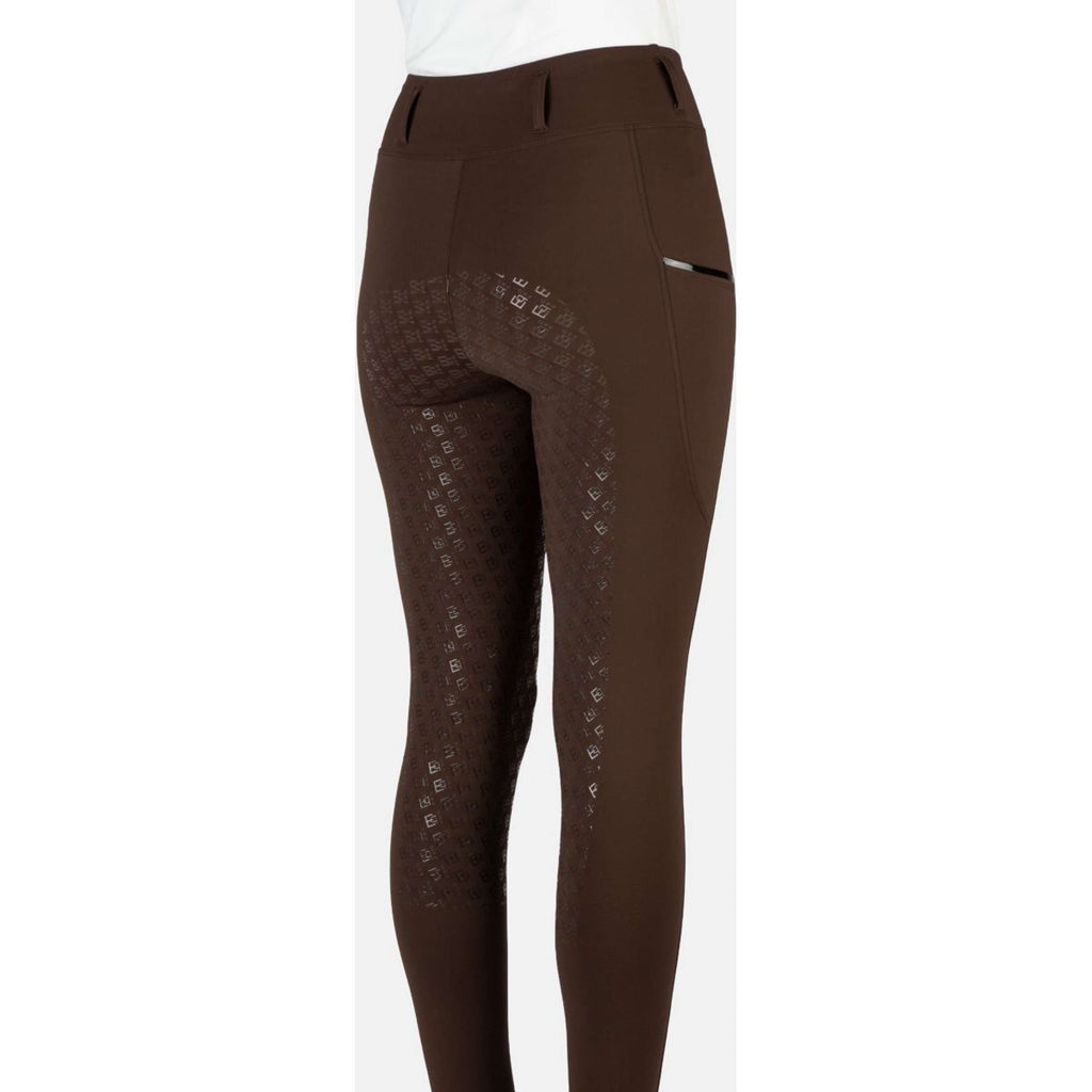 EQPRO Reitleggings Mindy Full Grip Schokolade