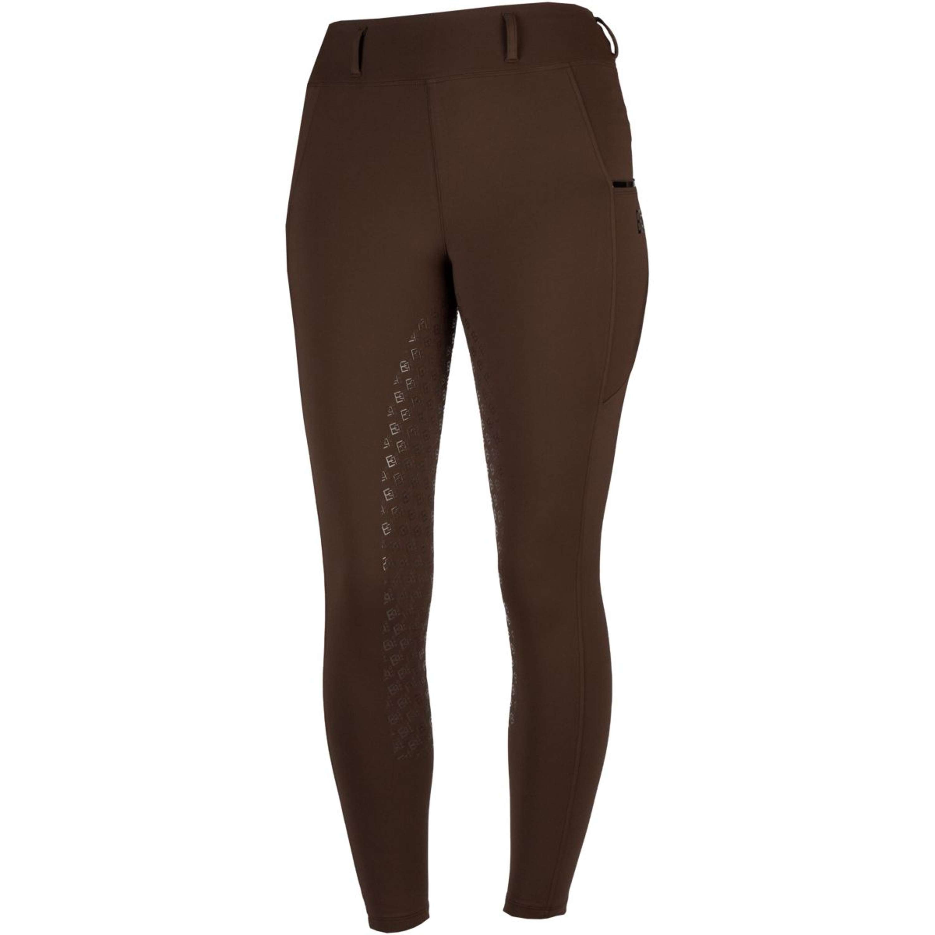 EQPRO Reitleggings Mindy Full Grip Schokolade