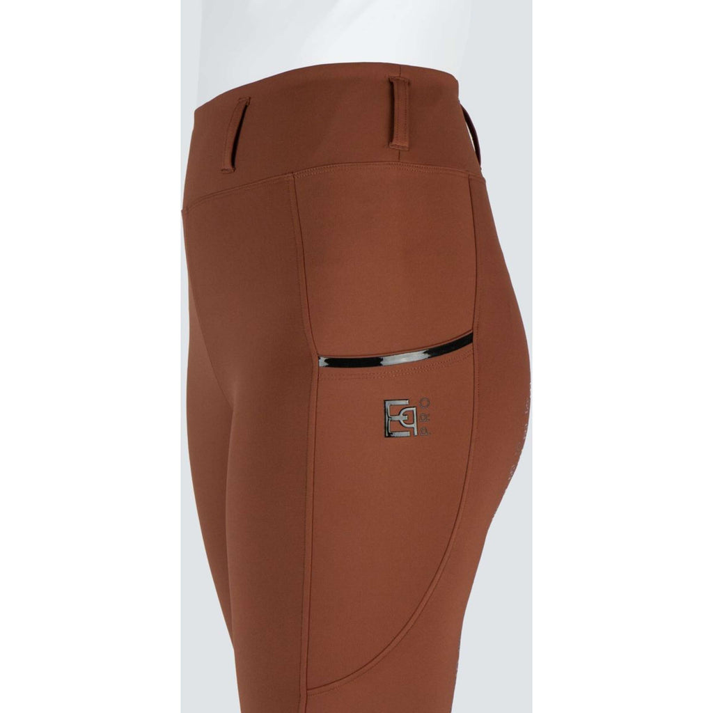 EQPRO Reitleggings Mindy Full Grip Burnt Umber