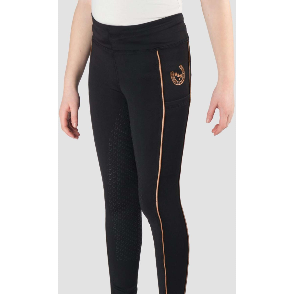 HORKA Reitleggings Yuki Schwarz/Rosa