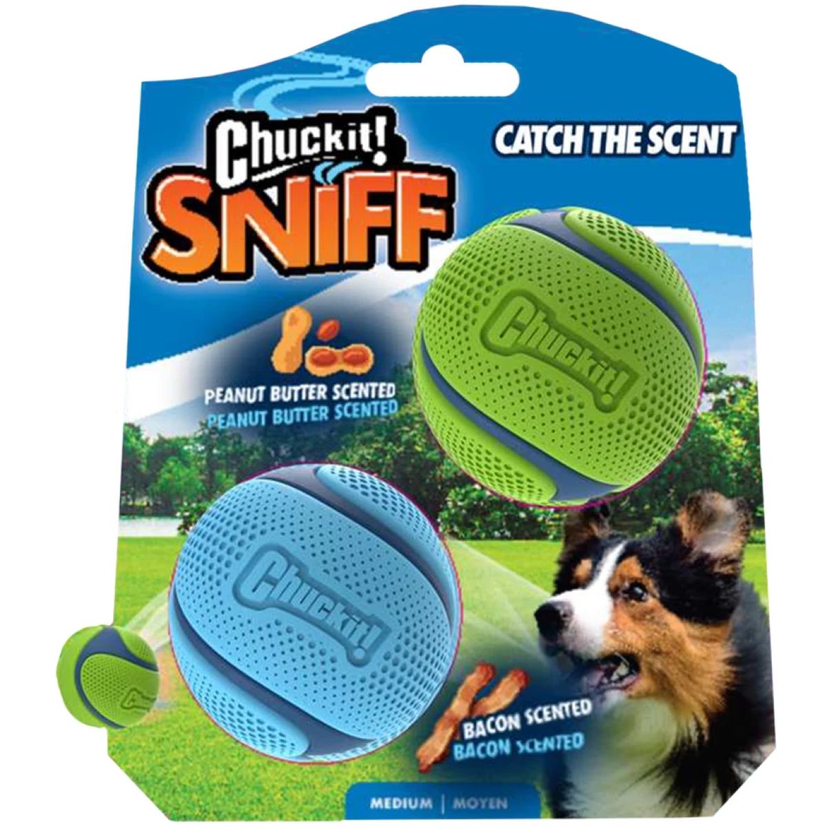 Chuckit Ball Sniff 2-pack Erdnussbutter