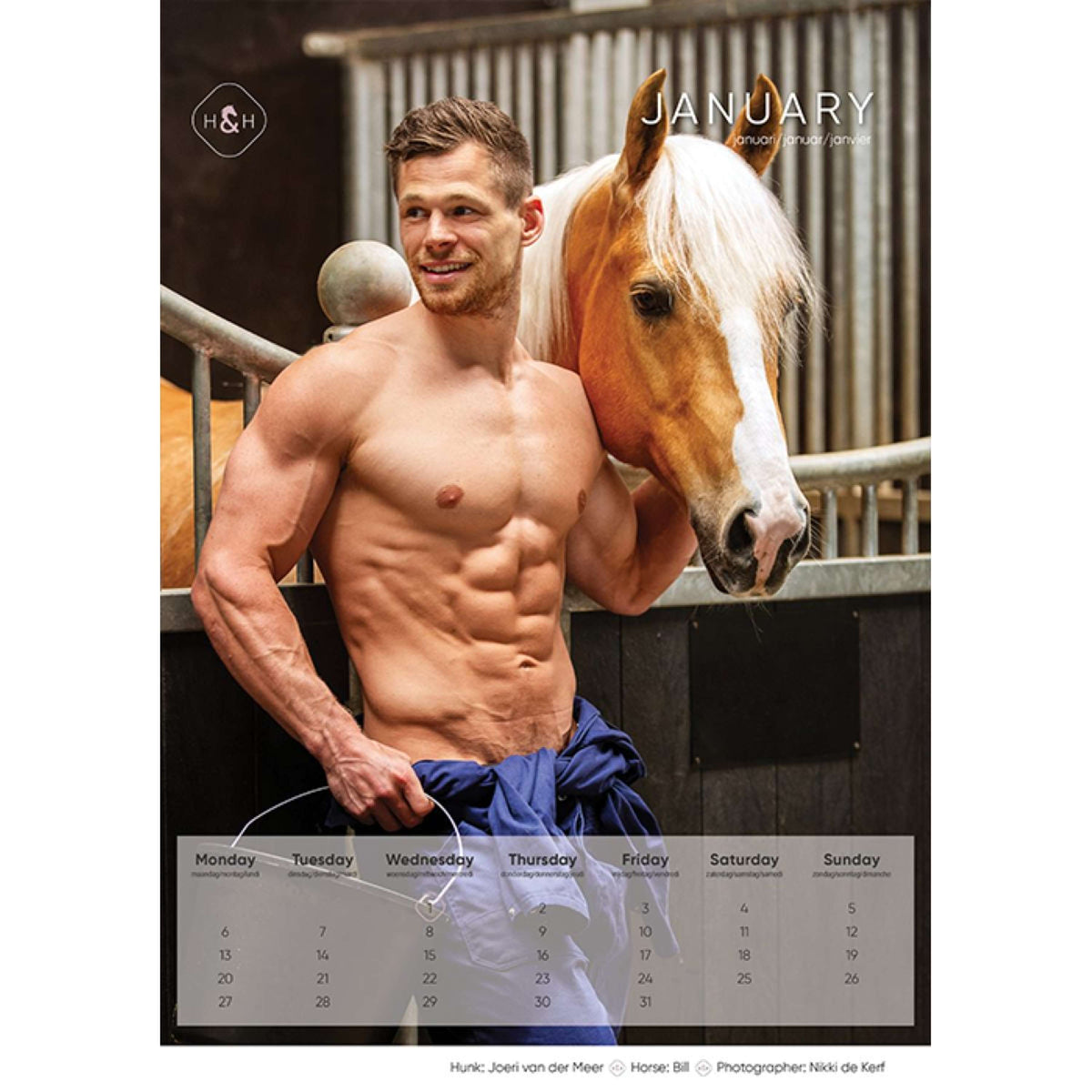 Horse and Hunk Kalender 2025